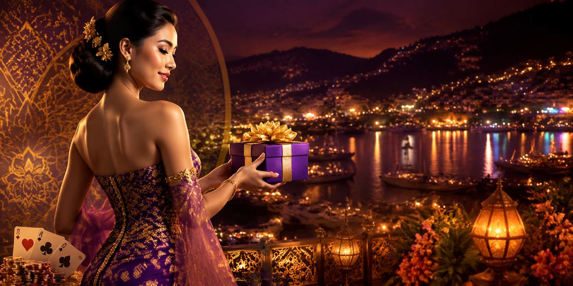 Suasana malam pasar Vietnam menggambarkan keseruan permainan kartu casino yang interaktif